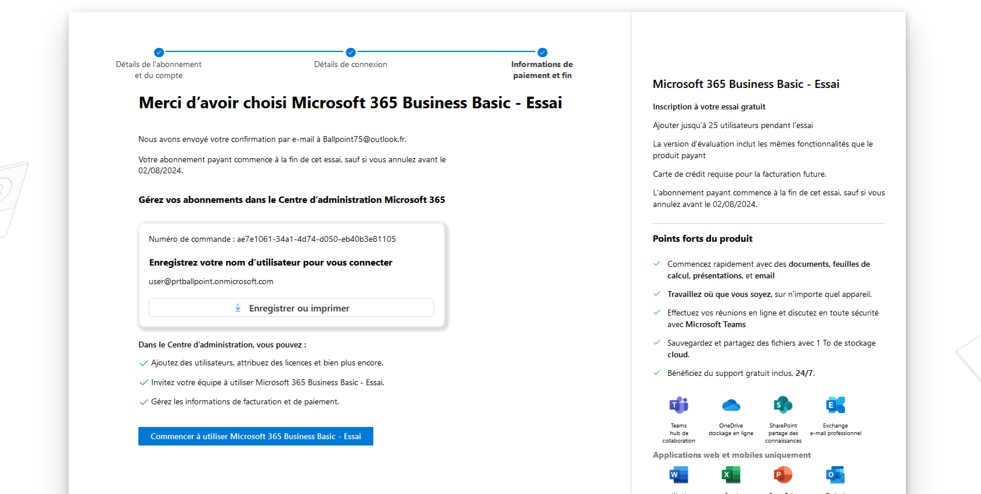 account creation on microsoft o365