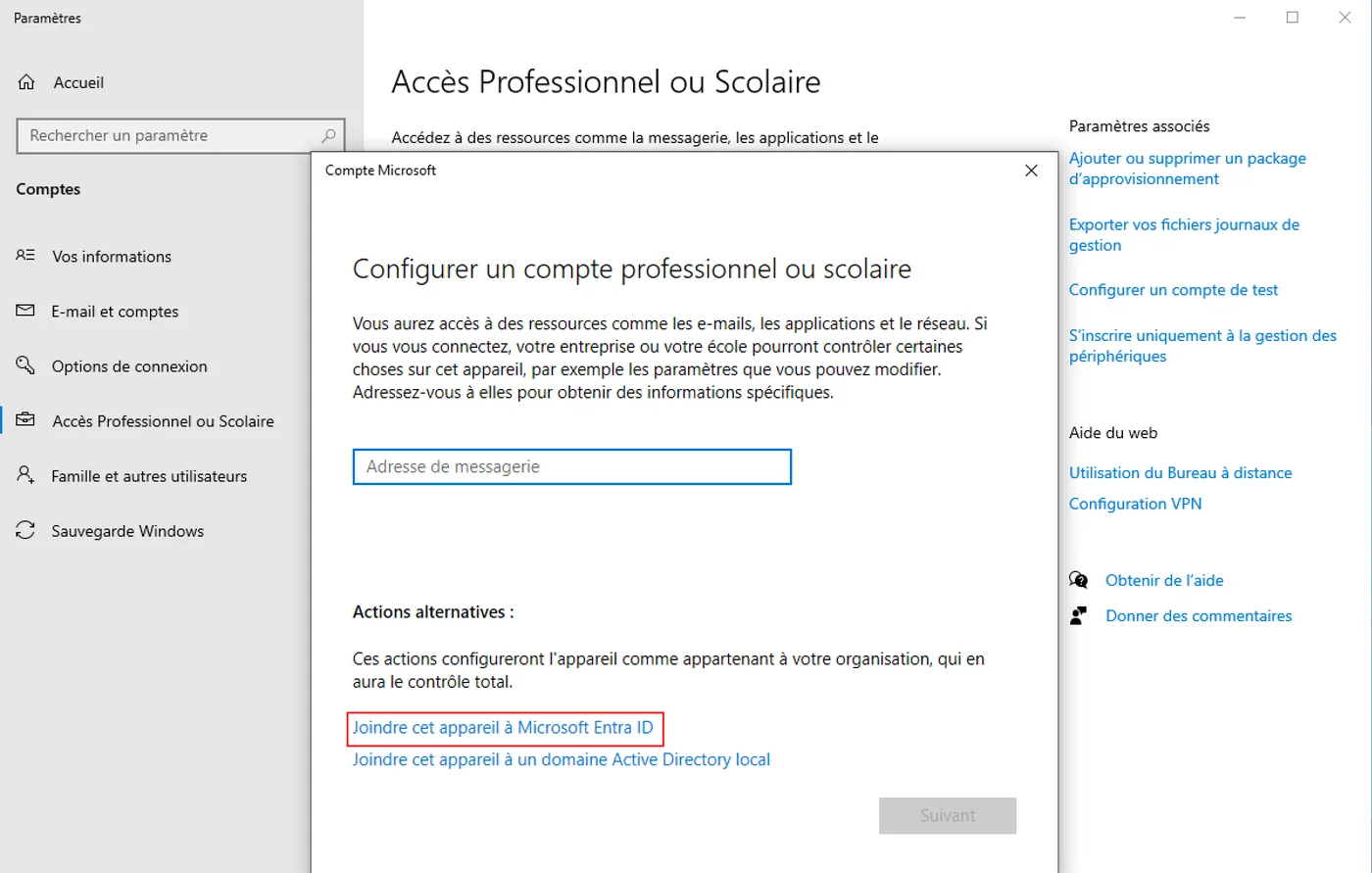 join account o365 to Entra ID