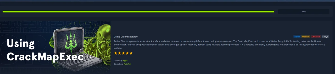 Hackthebox CrackMapExec